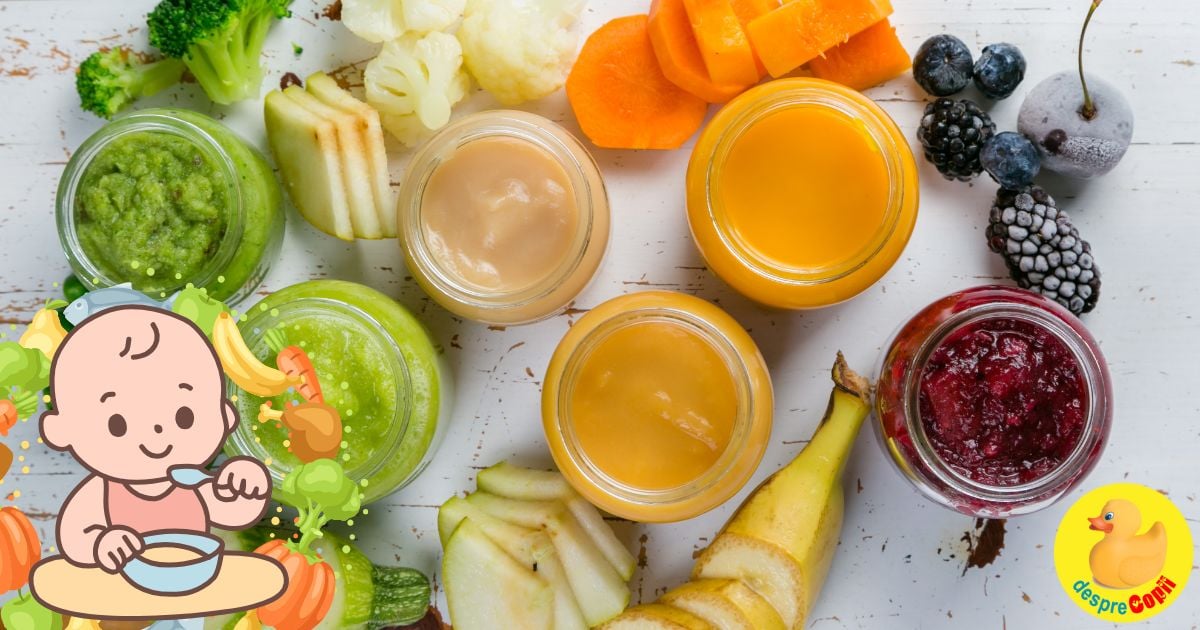 10 piureuri pentru bebelusi super interesante si sanatoase