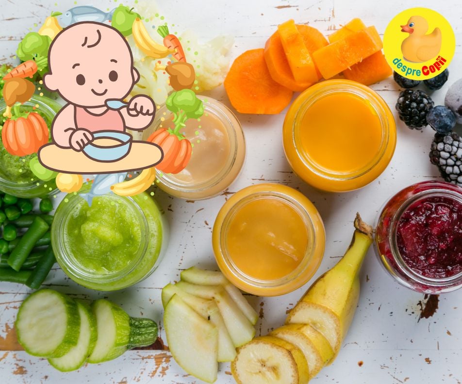 10 piureuri pentru bebelusi super interesante si sanatoase