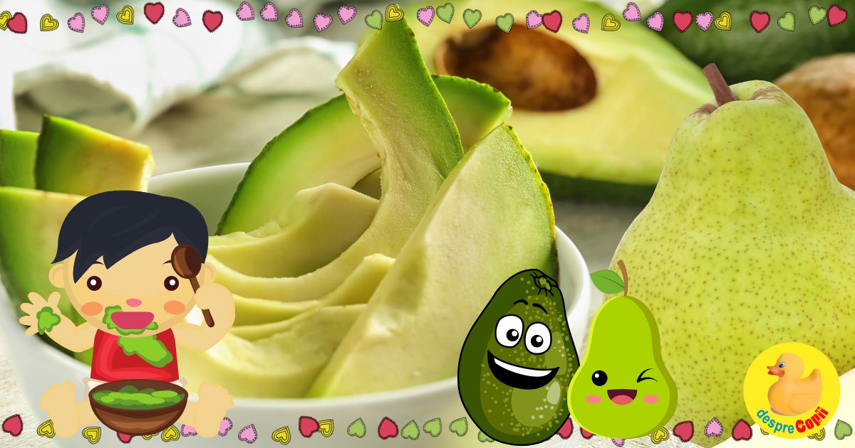 Piure de avocado si para - reteta pentru bebelusi
