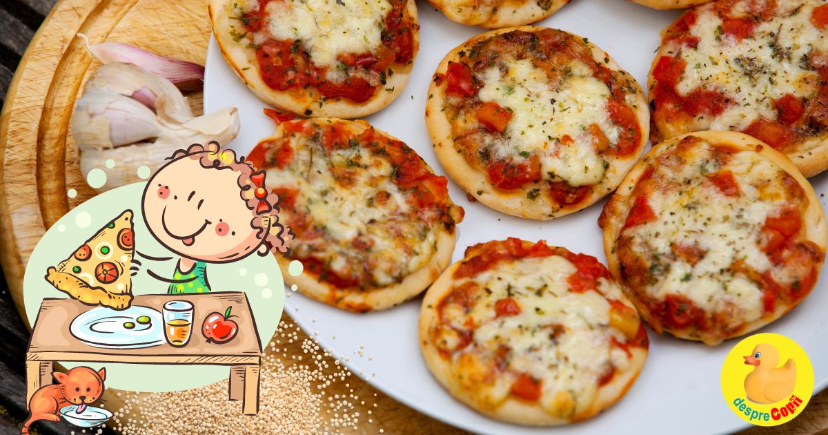 Mini-pizza din quinoa - reteta pentru copilasi