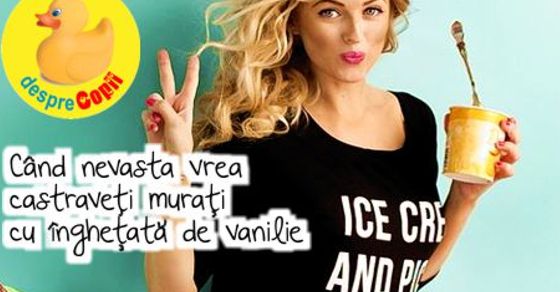 Cand nevasta pofteste castraveti murati cu inghetata de vanilie
