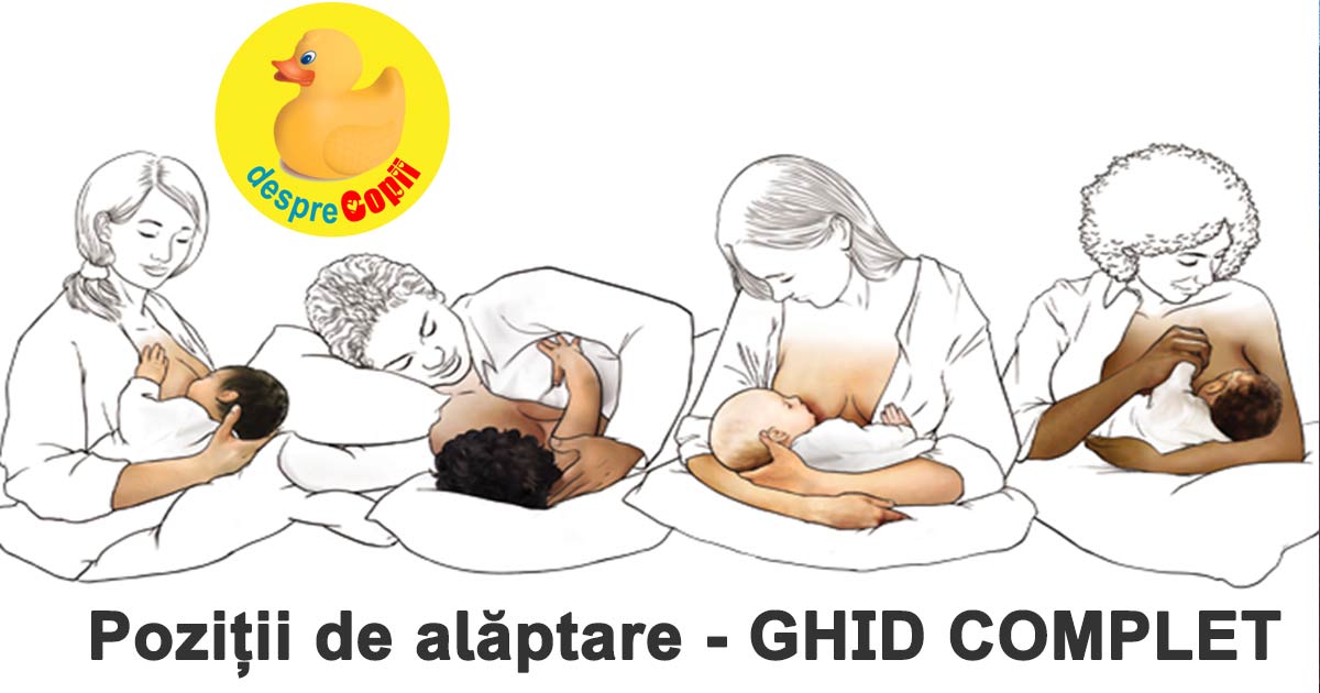 Pozitii de alaptare -  Ghid Complet