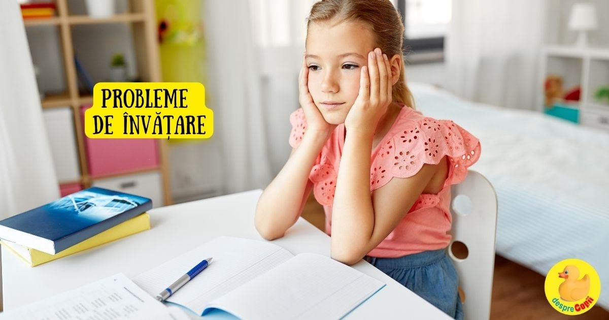 Probleme de invatare la copii: 5 situatii identificate si sfatul specialistului in parenting