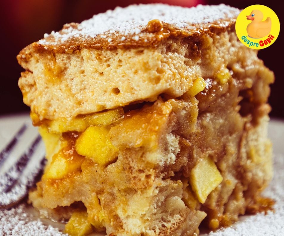 Prajitura cu mere: dulce, pufoasa si plina de savoare