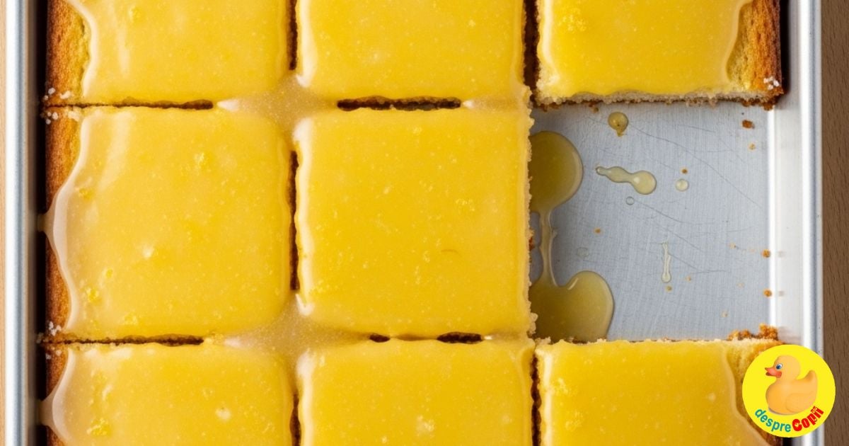 Prajitura pufoasa cu lamaie si glazura aromata si acrisoara - inclusiv niste trucuri speciale