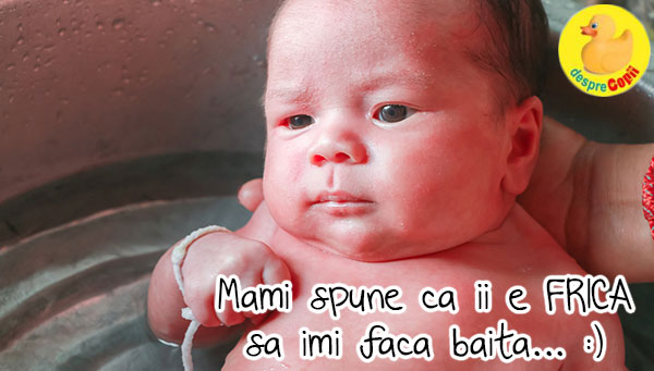 Prima baita a bebelusului: sau una din fricile mamicilor incepatoare