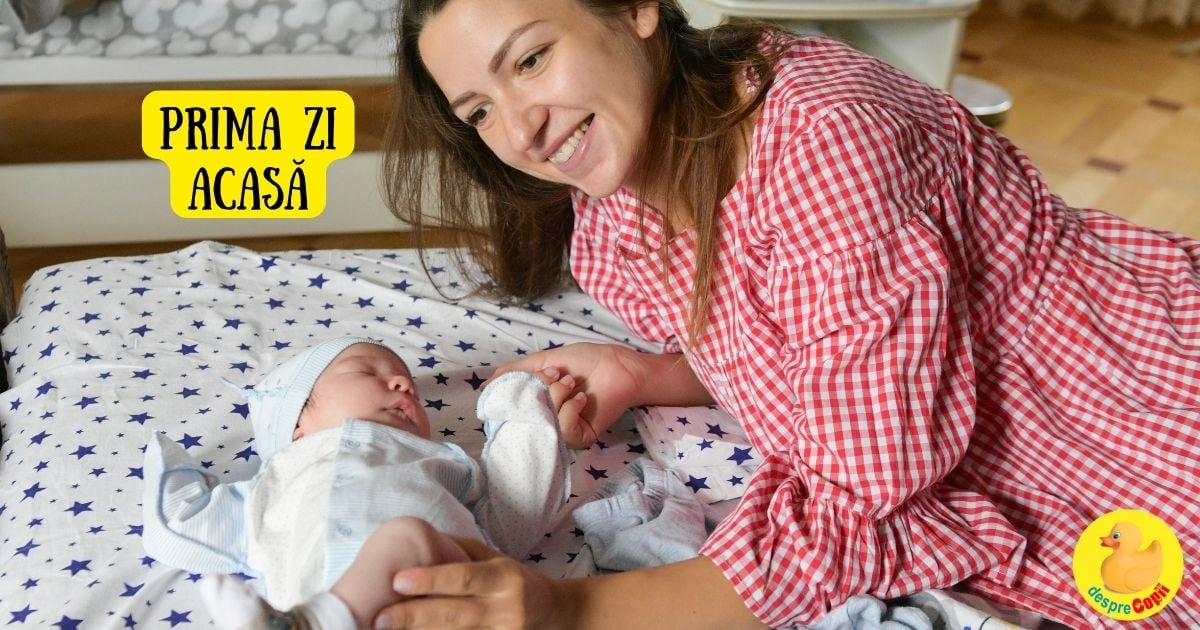 Prima zi, prima noapte acasa, primul scutec schimbat - jurnal de mami de bebe