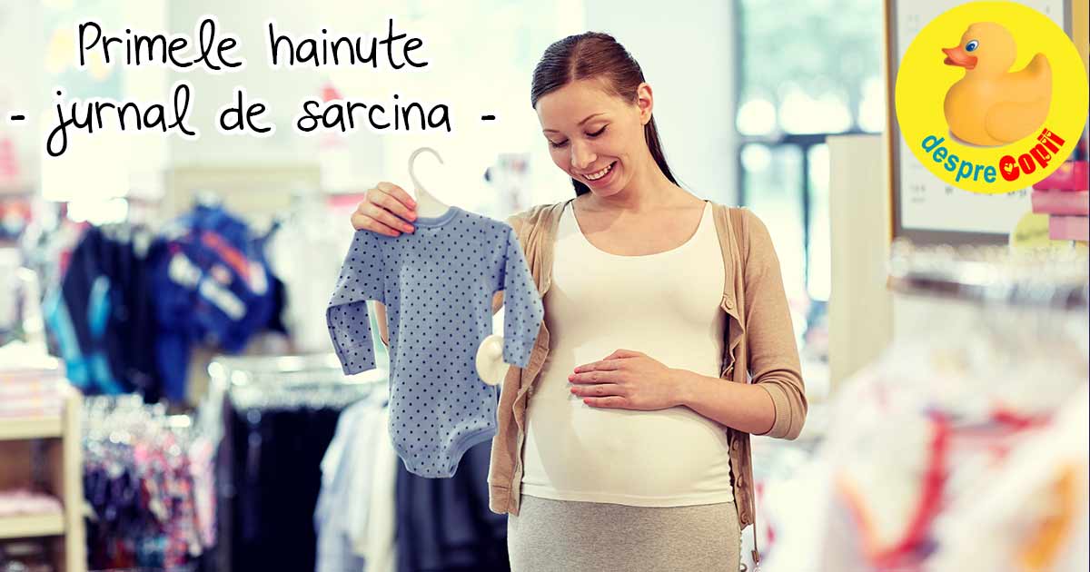 Primele hainute pentru bebe dupa ce am aflat ca e baietel - jurnal de sarcina