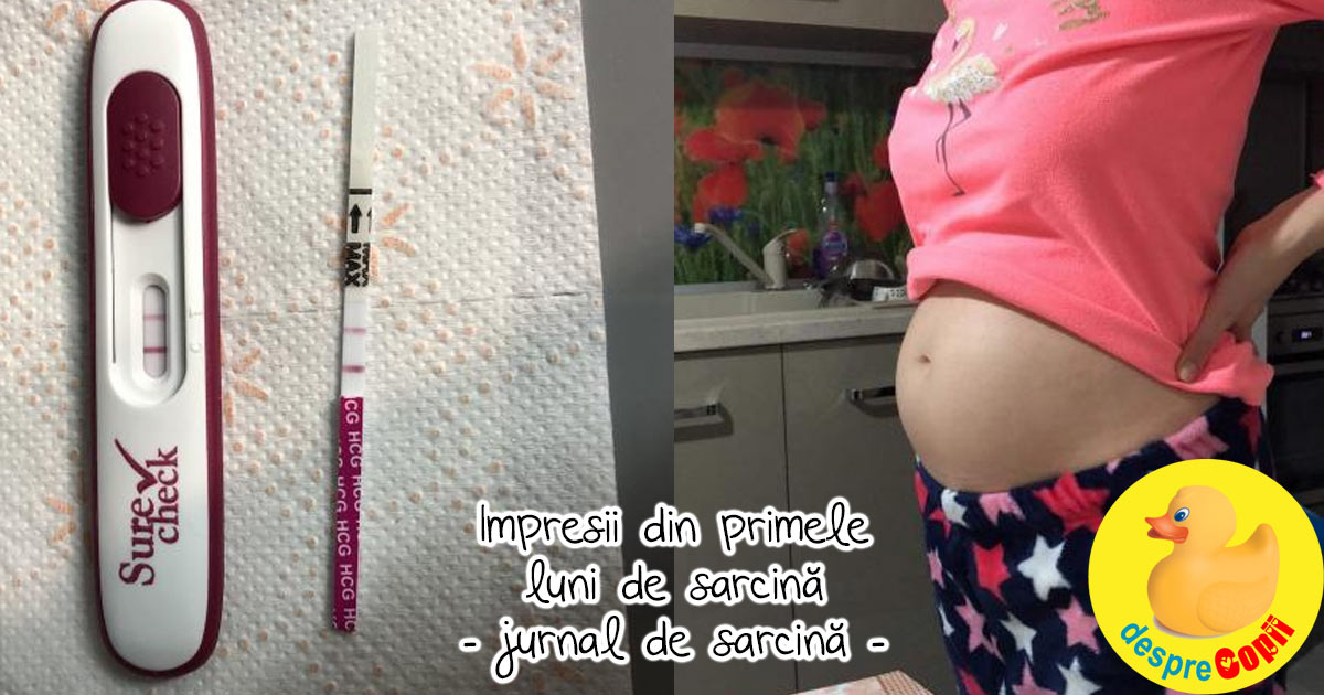 Impresii din primele 3 luni de sarcina si 4 kilograme extra la bord - jurnal de sarcina