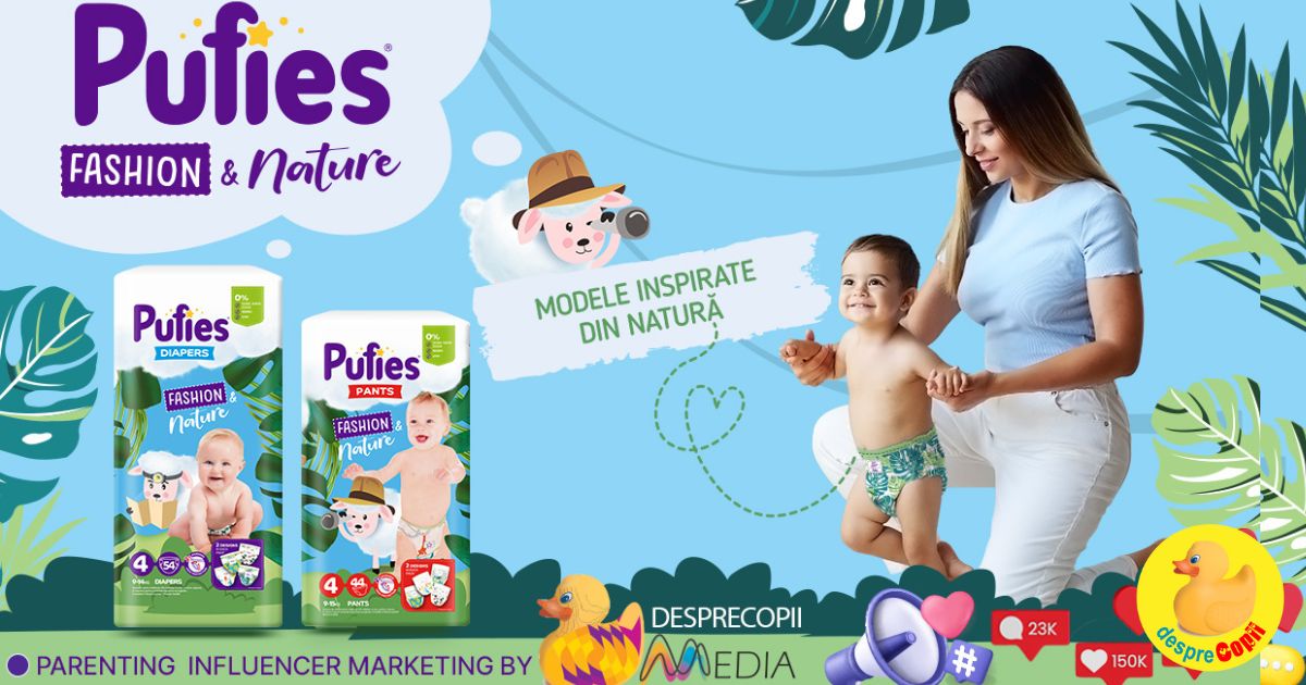 DESPRECOPII MEDIA Parenting Influencers Ring semneaza cea mai recenta campanie de influencer marketing FICOSOTA, cu prilejul lansarii gamei de scutece pentru bebelusi Pufies Fashion&Nature
