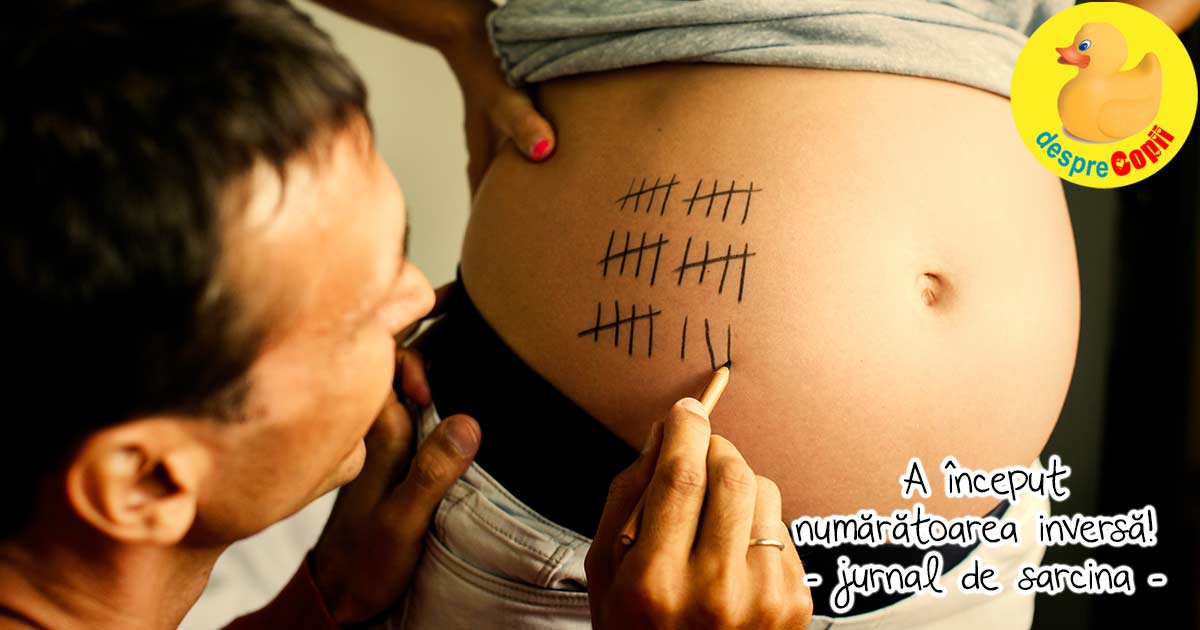 A inceput numaratoarea inversa din saptamana 35 de sarcina - jurnal de sarcina