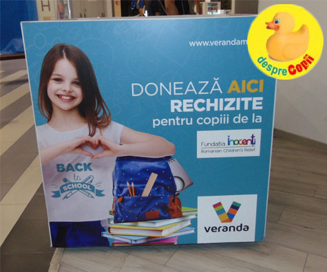 Anul scolar incepe cu fapte bune si rechizite personalizate, la Veranda Mall