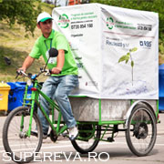 Colecteaza hartie pentru reciclare cu Cargo-biciclete