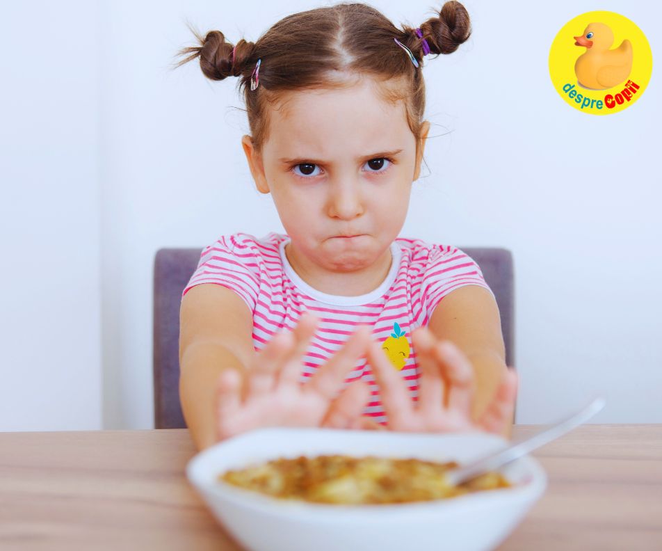 Mofturi sau dureri in gurita? De ce refuza copilul mancarea?
