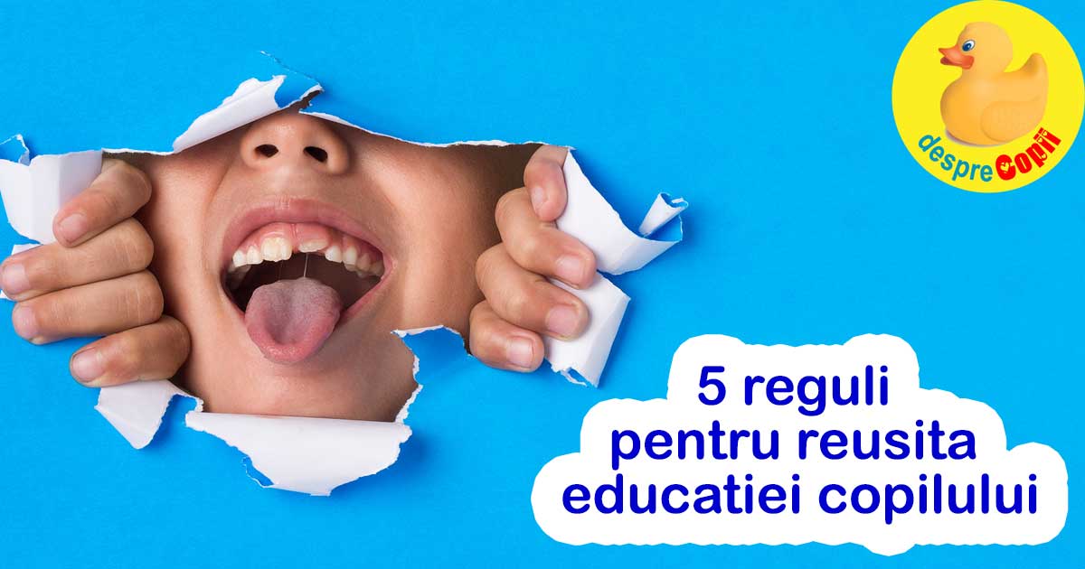 5 reguli pentru reusita educatiei copilului