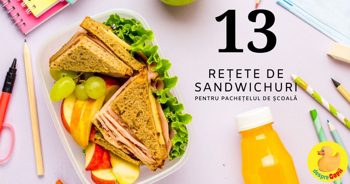 13 retete super gustoase de sandwich-uri pentru copii! Acum, sa ai sandwich la scoala e cool!