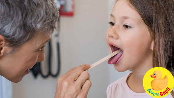 Rosu in gat? Daca amigdalita copilului este incorect tratata poate provoca alte infectii