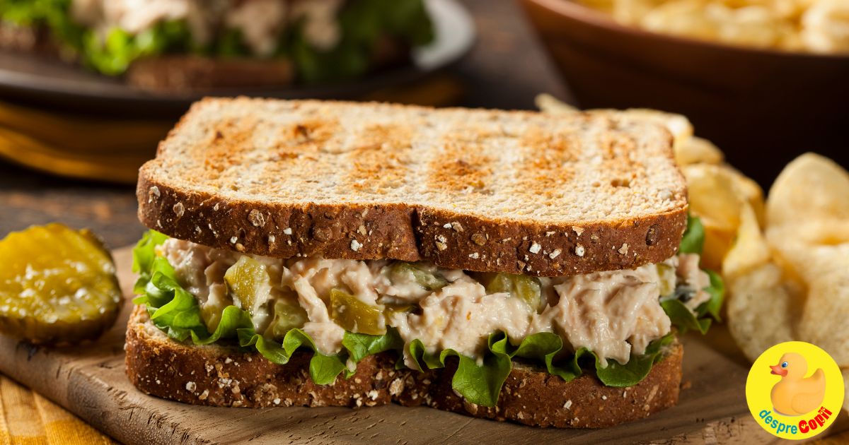 Sandwich clasic cu ton: cremos, gustos si rapid