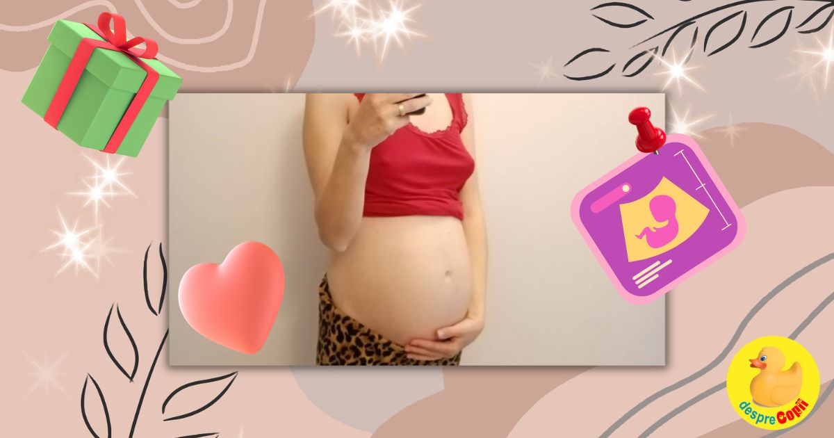 Saptamana 23 -  Bebe s-ar putea naste fix de ziua mea! - jurnal de sarcina