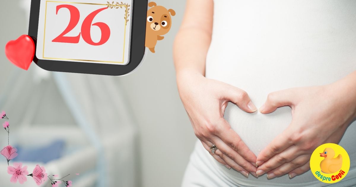 Saptamana 26 sau cand bebe iti raspunde pentru prima data, in burtica - jurnal de sarcina