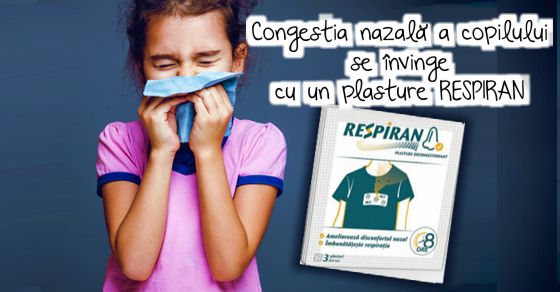 Congestia nazala a copilului se invinge cu un plasture Respiran