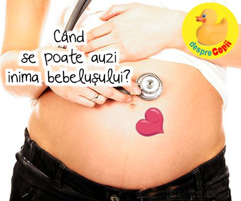 Cand se poate auzi inima bebelusului?