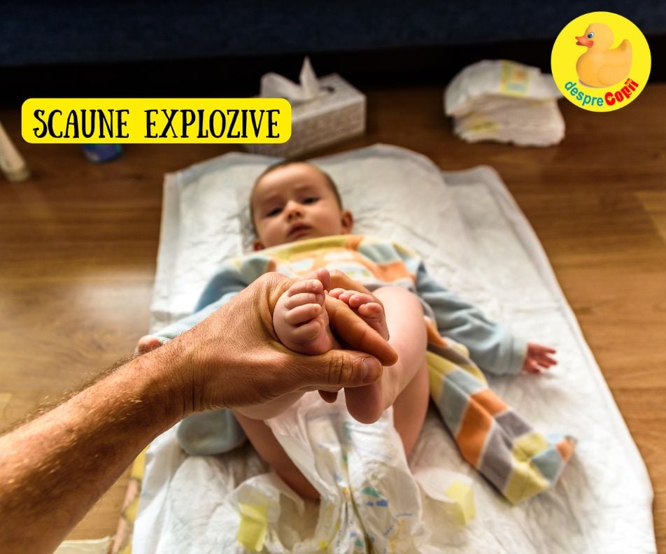 Bebelusul are scaune explozive? Iata ce trebuie sa stii - sfatul medicului pediatru