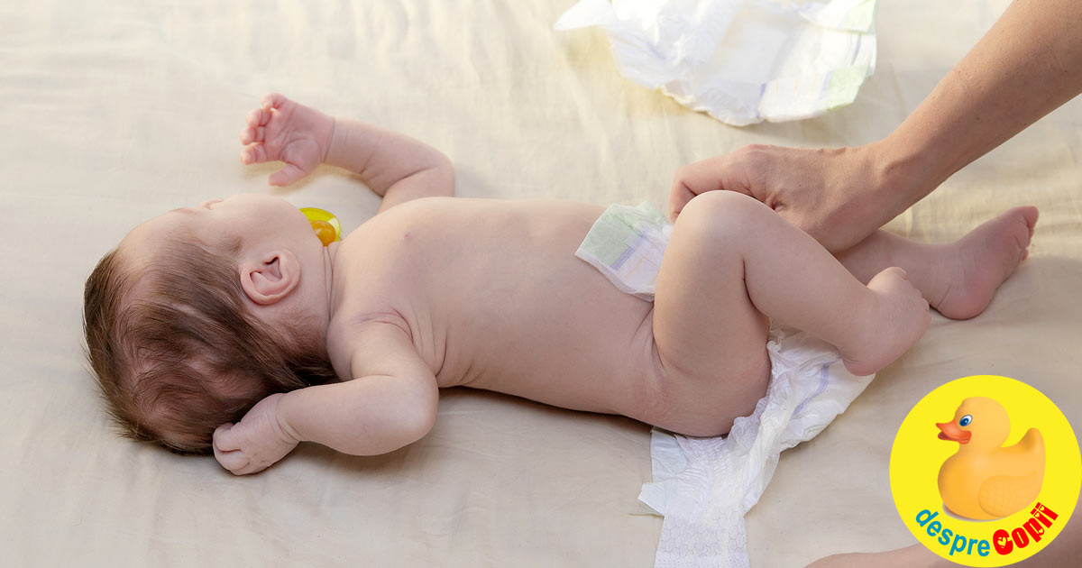 Cum ingrijim pielea bebelusului cand schimbam scutecul?