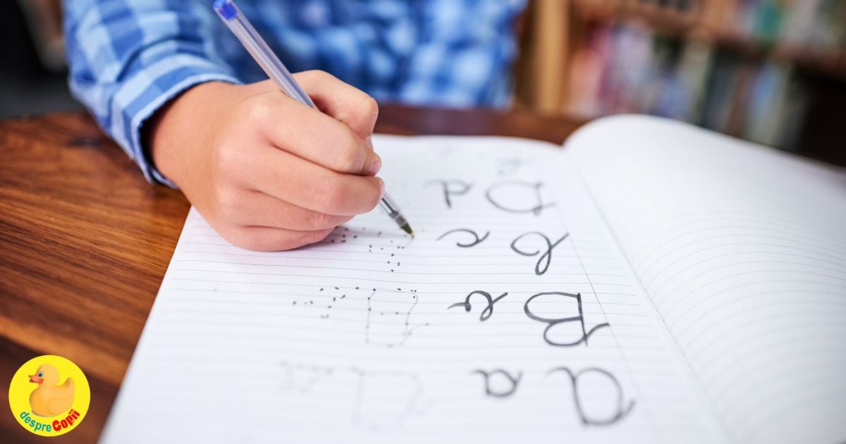 Scrisul de mana si problemele pe care le intampina copiii in invatarea lui. Iata de ce este important scrisul de mana pentru copii.