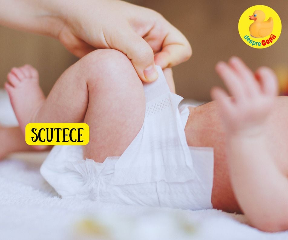 Schimbatul scutecelor bebelusului -  tot ce trebuie sa stie mami si tati incepatori