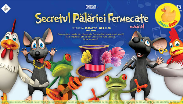 Cutiuta muzicala: secretul palariei fermecate