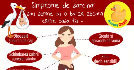 Simptome de sarcina: infografic complet