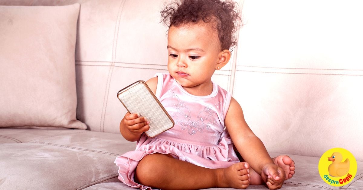 NU lasa telefonul sau tableta să vă fie babysitterul copilului - riscurile hiperstimularii