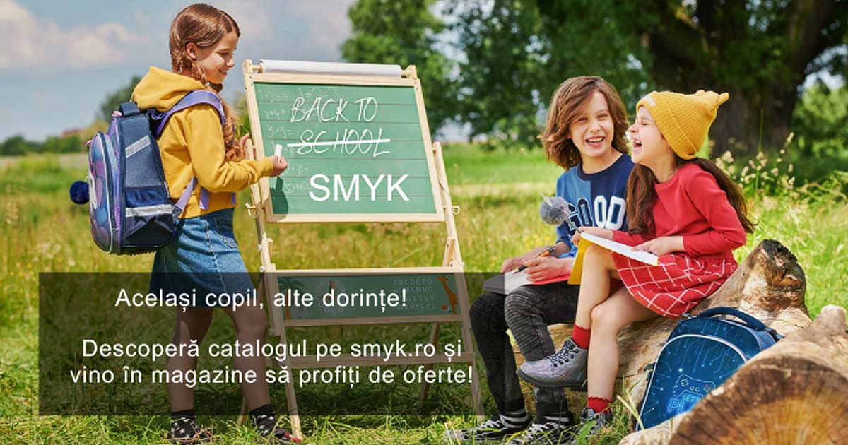 Vrei sa incepi noul an ca la carte? SMYK All for Kids da startul pregatirilor pentru scoala
