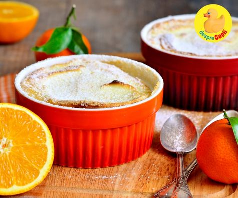 Souffle de portocale - un desert special, aromat si perfect pentru zilele de iarna
