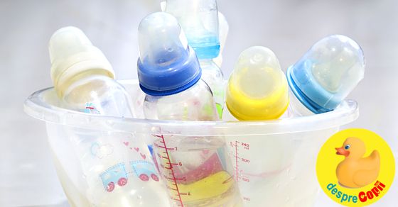 Sterilizarea biberoanelor si veselei bebelusului