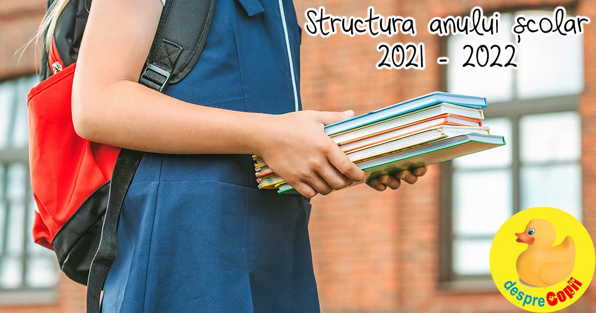 Structura anului scolar 2021-2022