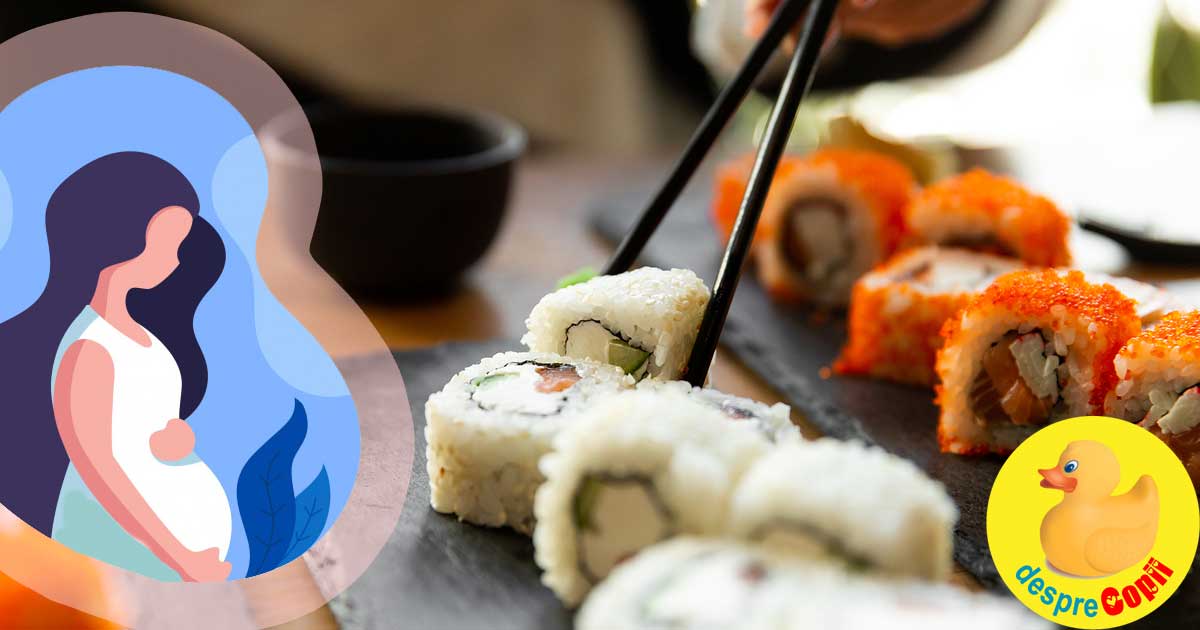 Sunt gravida: pot manca sushi?