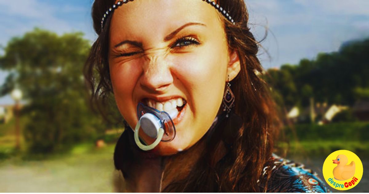 Obisnuiesti sa cureti suzeta bebelusului in gura ta? Avem doua stiri - una buna si una rea