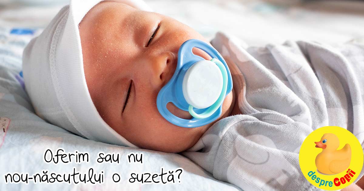 Decizii importante de luat pentru copil inainte de nastere: gandeste-te daca vei oferi sau nu suzeta bebelusului