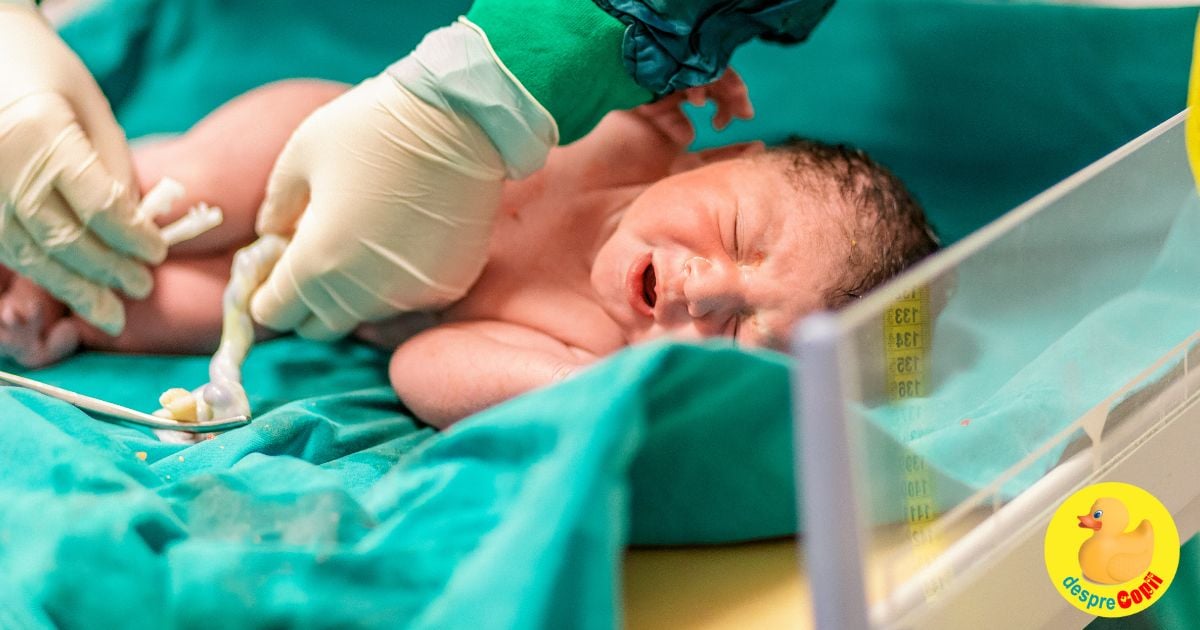 Taierea si ingrijrea cordonul ombilical la nou-nascuti
