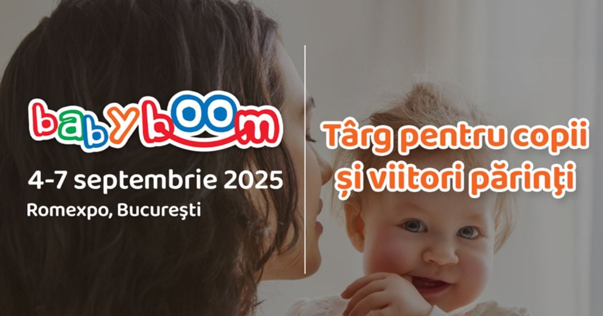 Baby Boom Show incepe joi, 4 septembrie - cel mai mare targ din Romania pentru copii si viitori parinti!