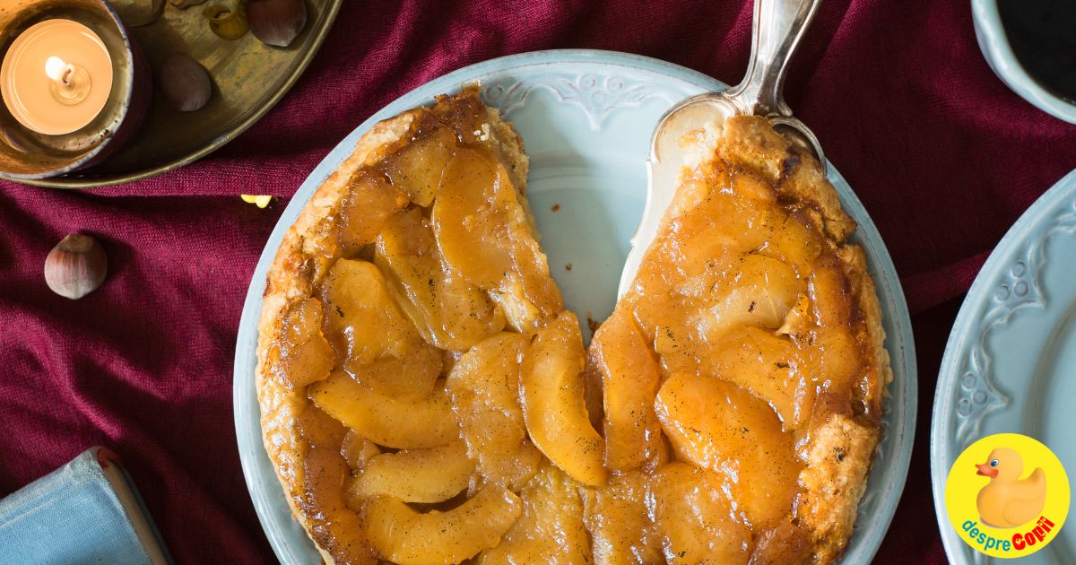 Tarta gustoasa cu mere si sirop de artar