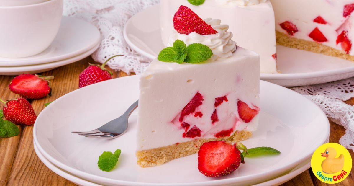 Tarta de capsuni fara coacere - desertul perfect pentru sezonul preferat