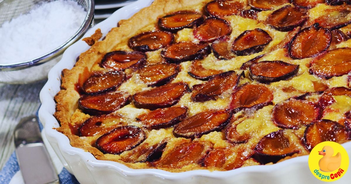 Tarta de toamna cu prune: dessert aromat si simplu