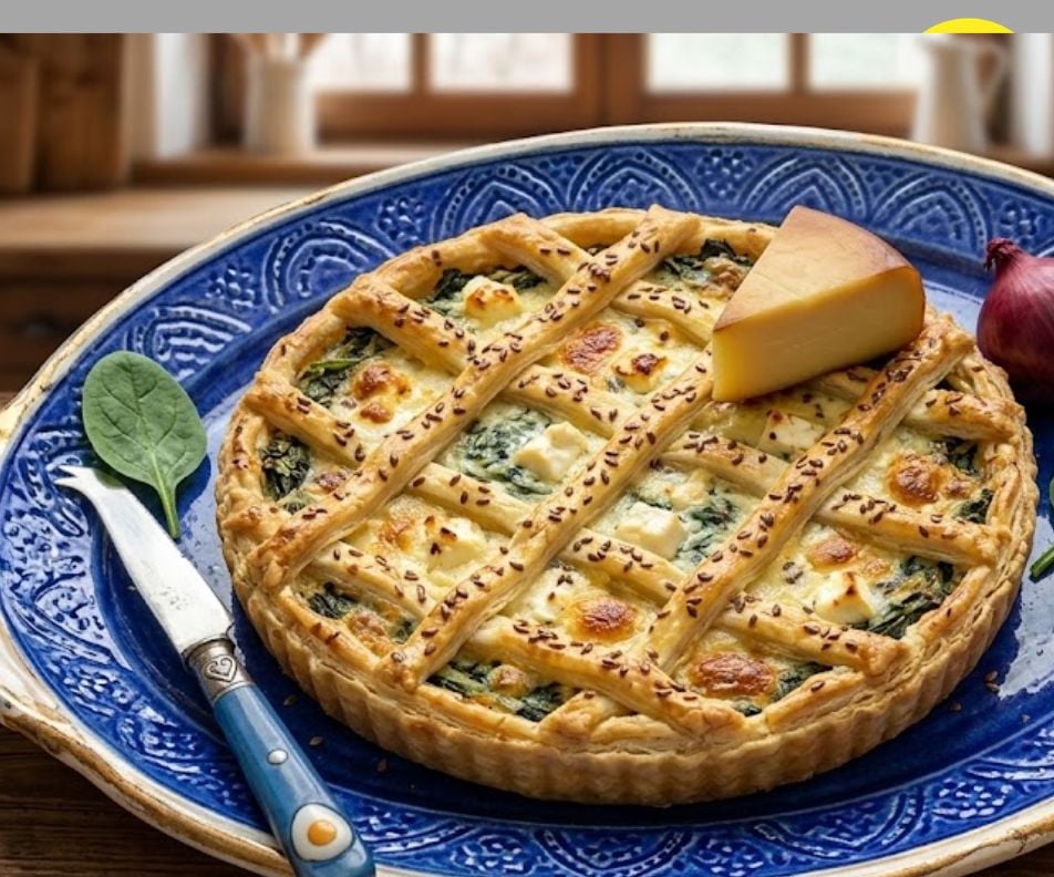 Cea mai cremoasa tarta cu spanac și 4 branzeturi - un deliciu pentru intreaga familie