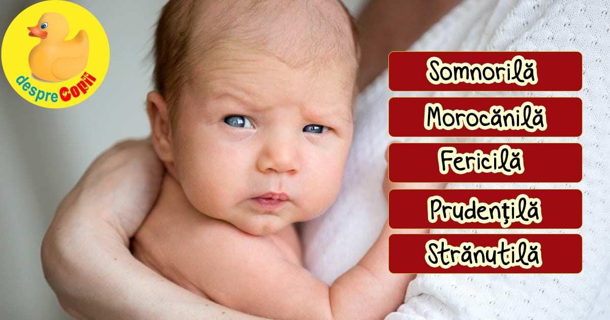 Cele 5 tipuri de temperamente ale bebelusilor: cum se comporta si ce le place