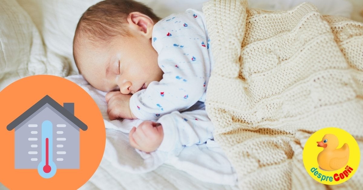 Ce temperatura trebuie sa fie in camera bebelusului iarna? Atentie la supraincalzire si pericolul de SIDS - sfatul medicului
