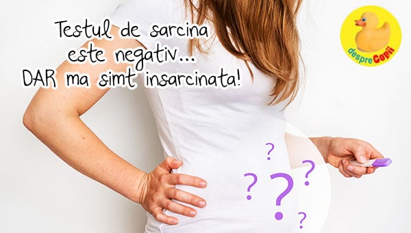 Test de sange negativ dar insarcinata