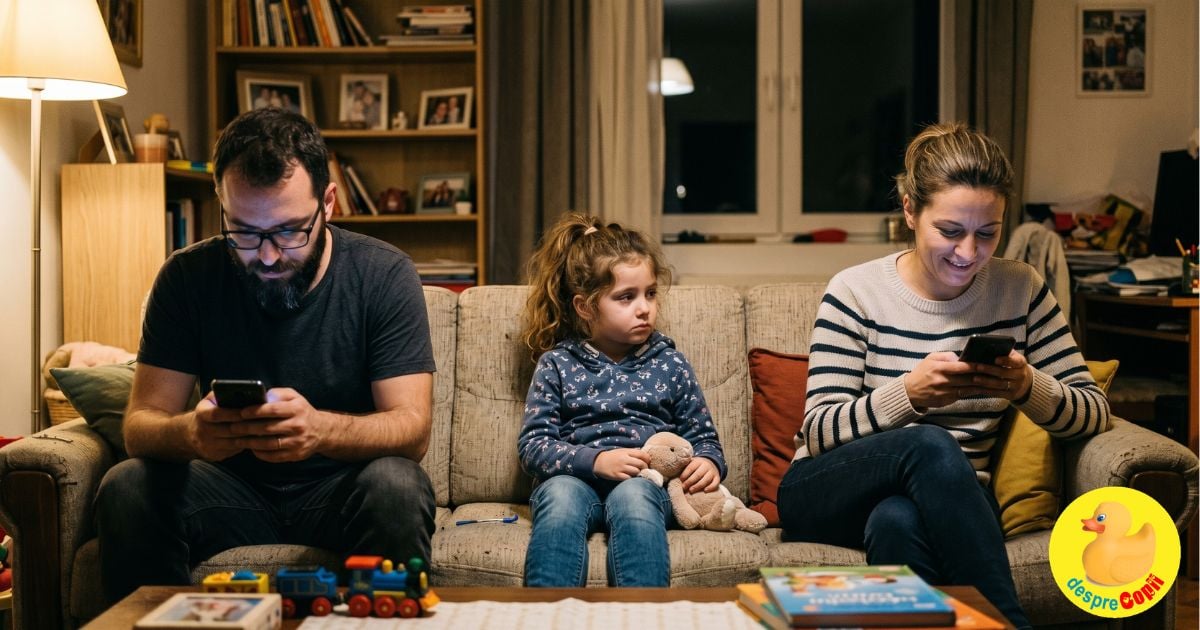 ști mereu cu telefonul sau tableta in mana? E timpul sa te focusezi asupra copiilor sau ei vor invata sa traiasca fără tine
